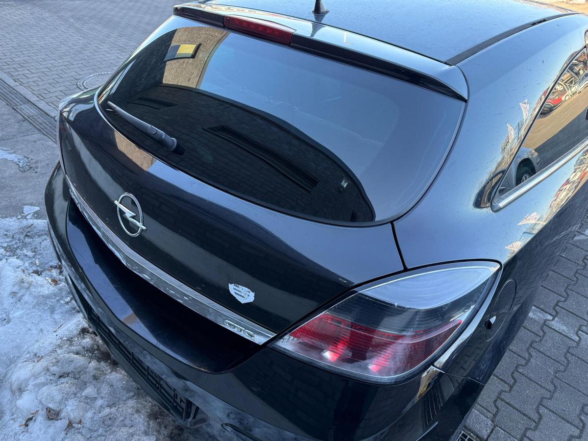 Opel Astra H GTC original Heckklappe mit Scheibe Z20R Saphirschwarz BJ09